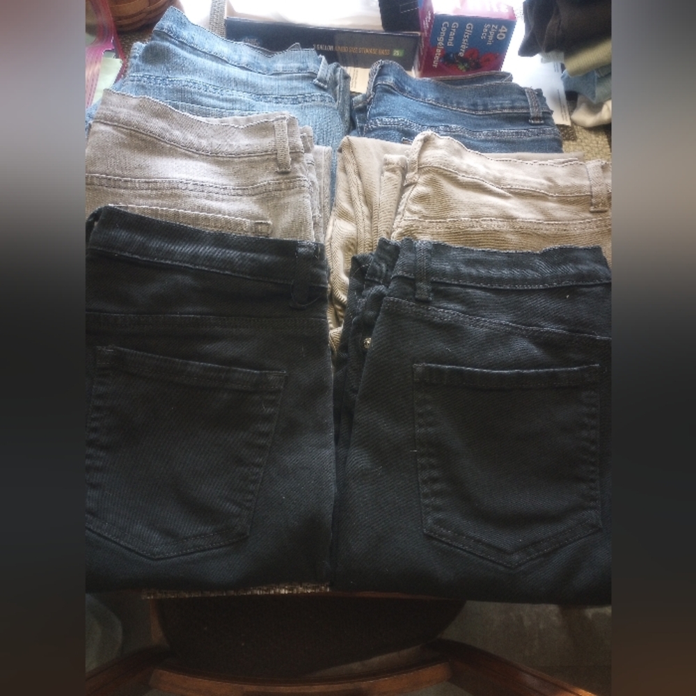 Gloria Vanderbilt Amanda Jeans size 12 LONG set of 6
